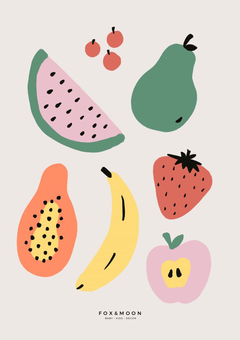 Summer Fruit Art Print - Fox & Moon