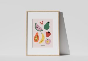 Fox & Moon - Summer Fruit Art Prints