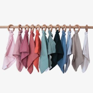 Fox & Moon Muslin & Birch Teethers