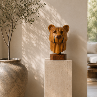"Cheetah Bear" Sculpture by Gert Boshoff