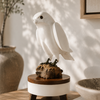 "Falcon" Wooden Sculpture