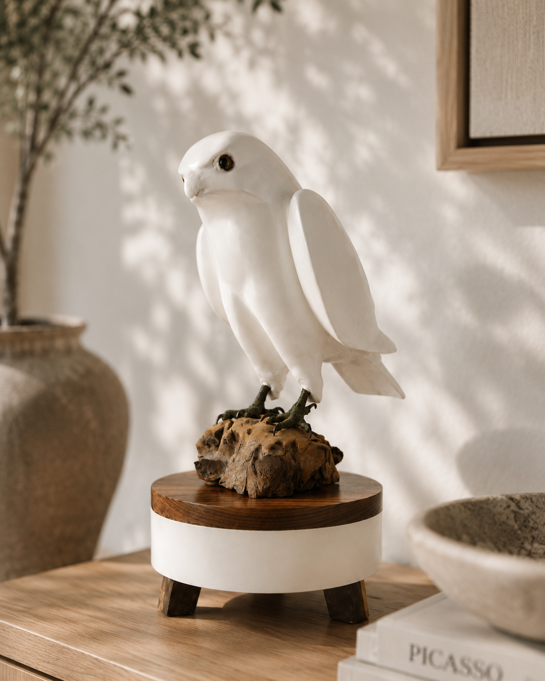 "Falcon" Wooden Sculpture