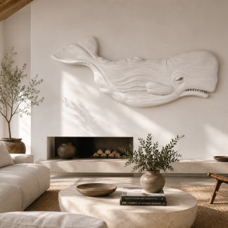 "Moby" Whale sculpture by Gert Boschoff