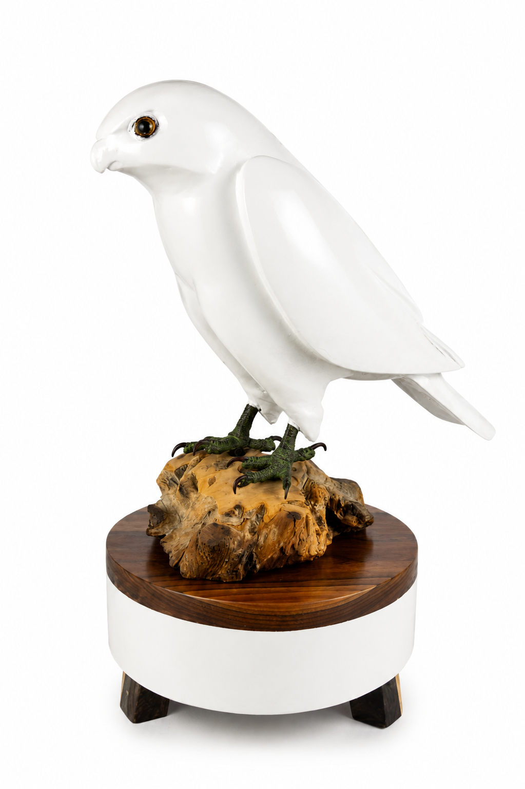 "Falcon" Wooden Sculpture - Image 4