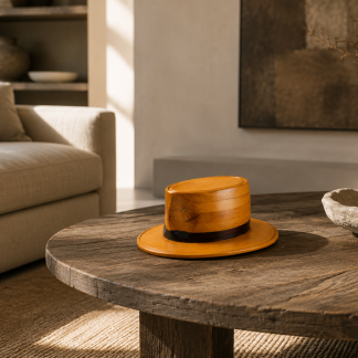 "Farmers Hat" Wooden Sculpted hat