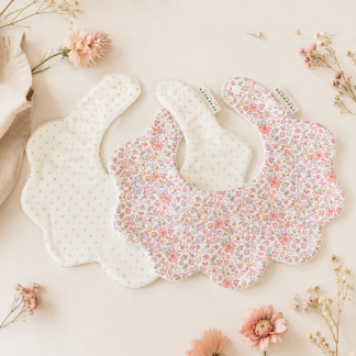 Scalloped Bib Sets - 2 in a set